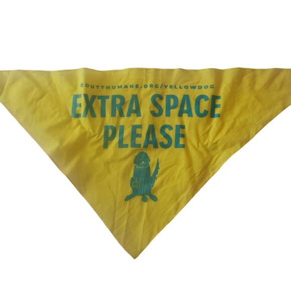 Dog Bandana Scarf Yellow Dog Extra space Open Space Routt County Colorado - Picture 3 of 11
